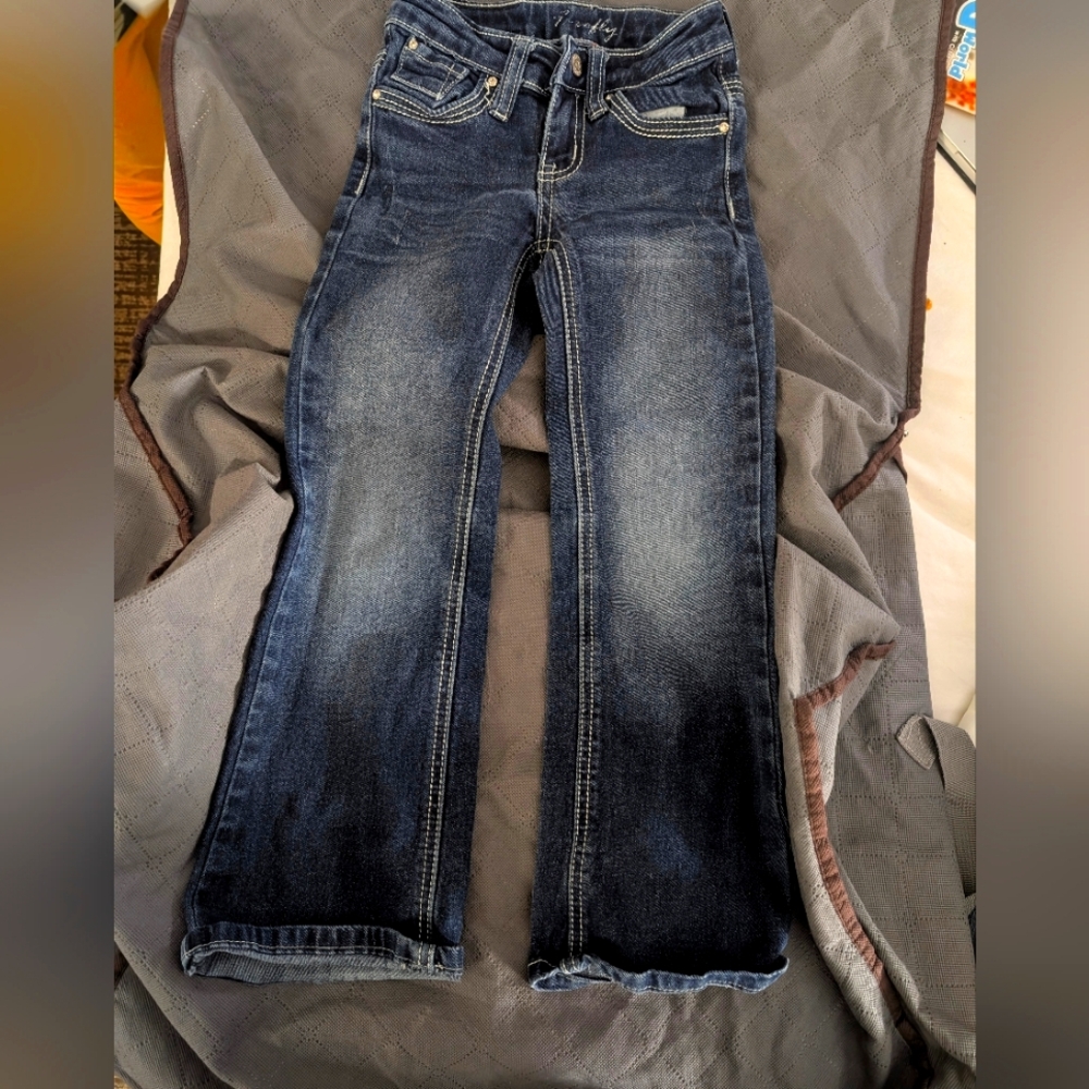 Size 5 Girls Firefly Blue Jeans-